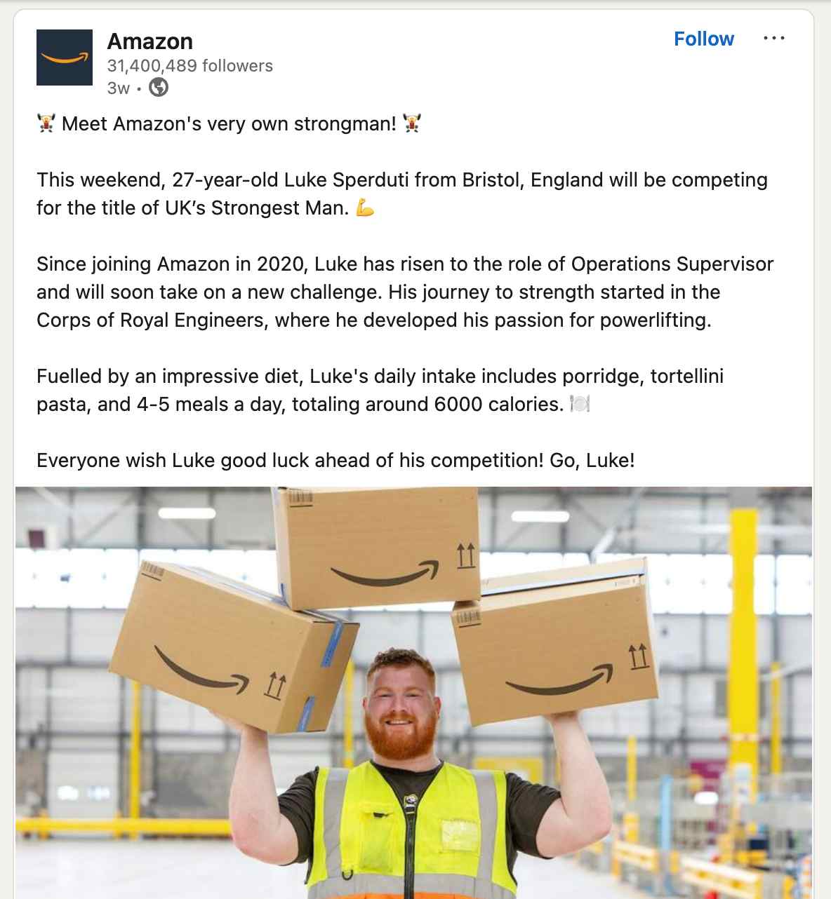 amazon post employee photo