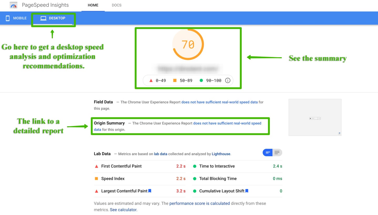 Google PageSpeed Insights