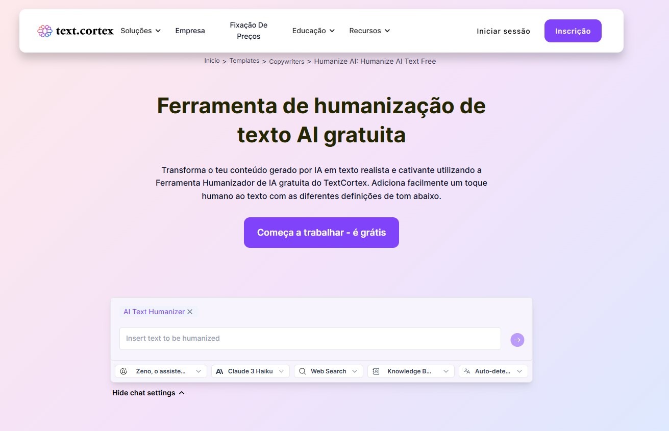 pagina-de-humanizacao-de-texto-da-textcortex