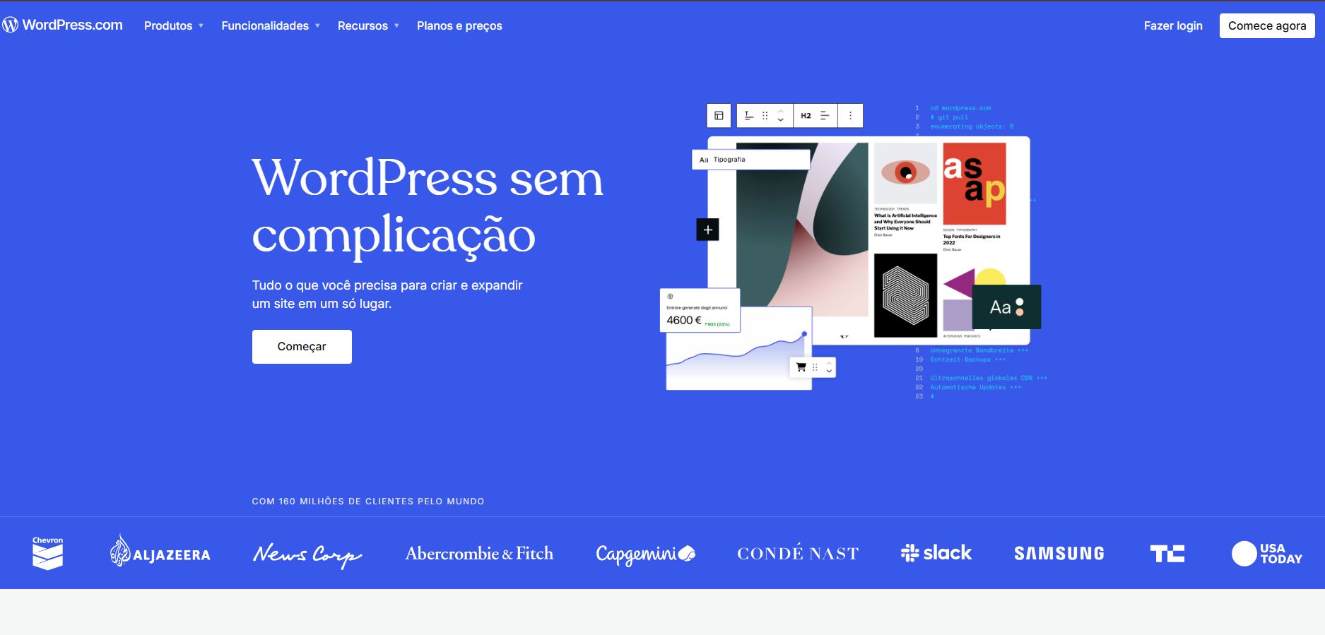 pagina-de-inicio-do-site-da-wordpress