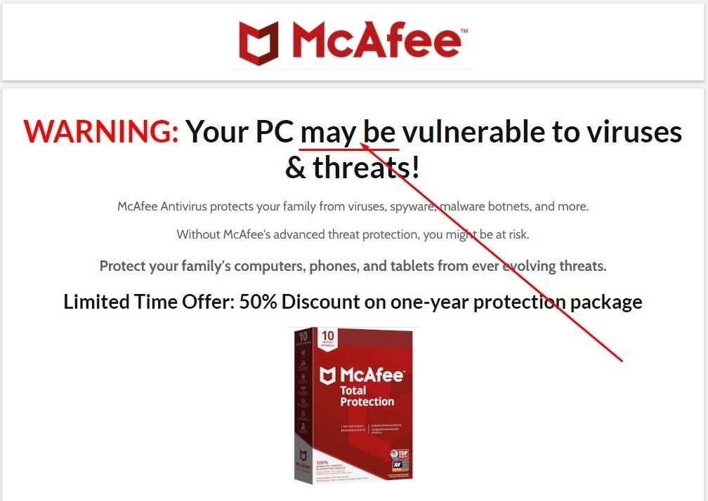 An example of persuasive copy