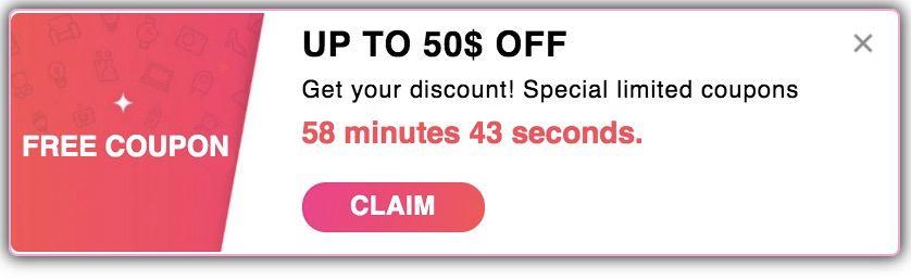 An e-shop's custom widget