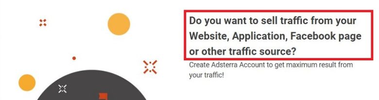 Adsterra publishers' sign-up form