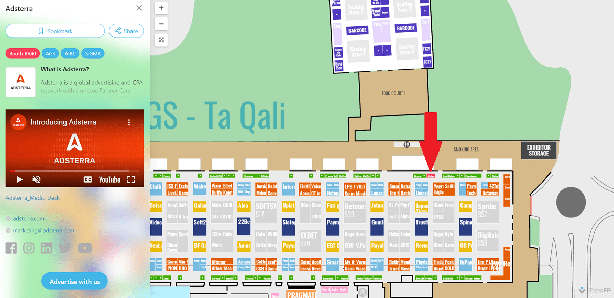 Adsterra booth at SIGMA 2022