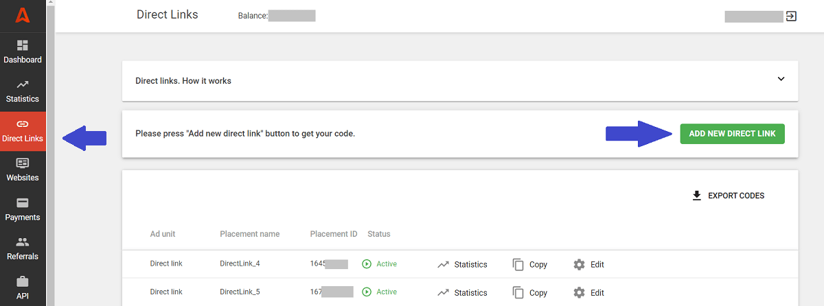 Where to generate Smartlinks