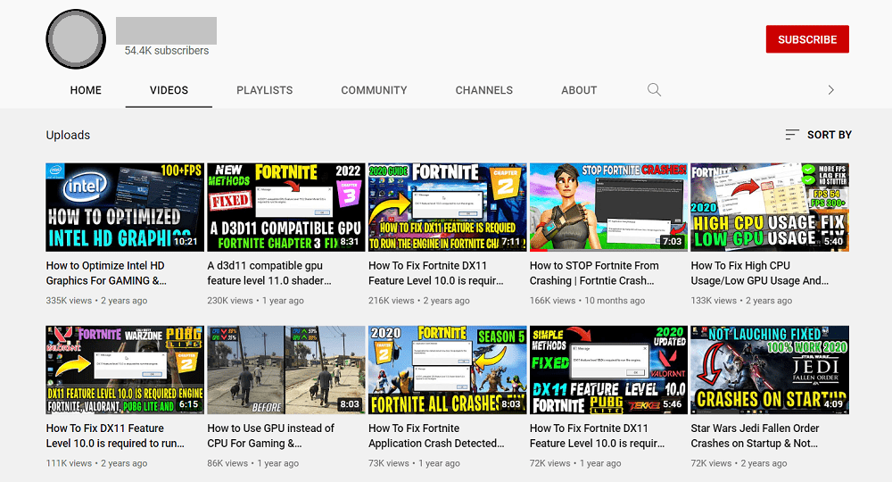 A screenshot of a YouTube's blog main page