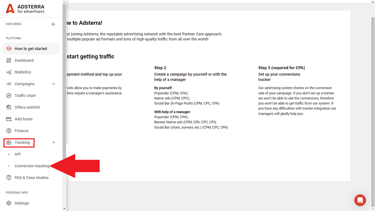 adsterra-sts-tracking-setup