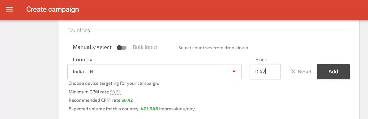 By pop traffic prices