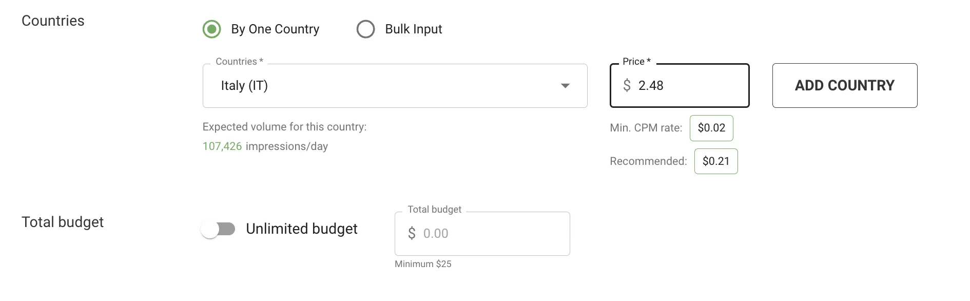 How I chose my targets and bidding
