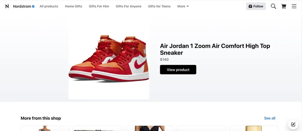 Facebook-Shop-example