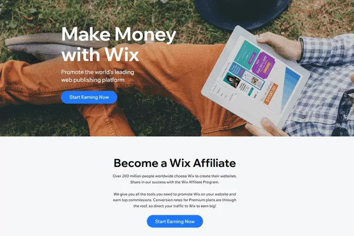 Start earning with a Wix website and ads