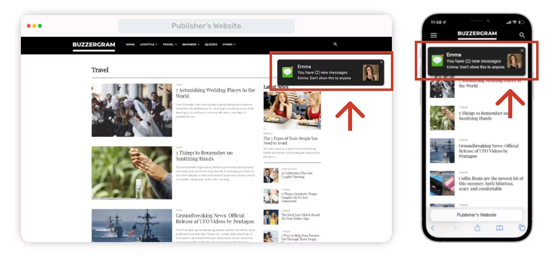 Social Bar looks friendly on any website