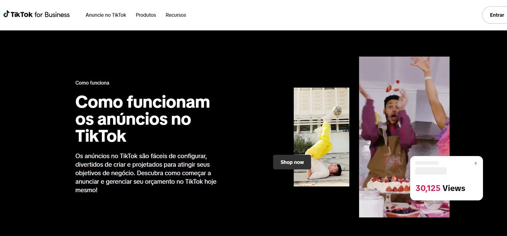 pagina-de-comeco-do-tiktok-ads