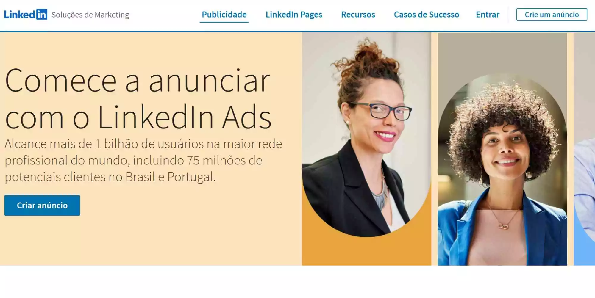 pagina-de-inicio-do-linkedin-ads