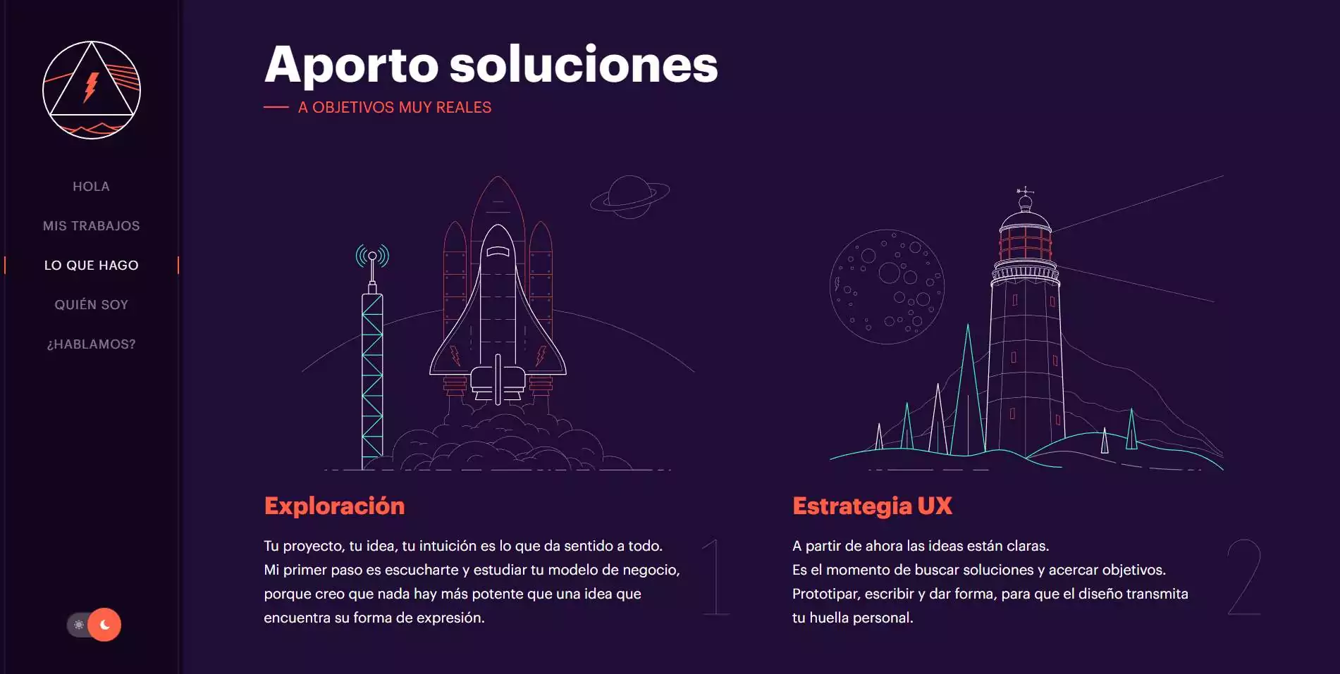 p&aacute;gina-de-portafolio-de-profesional-con-imagen-de-nave-y-faro