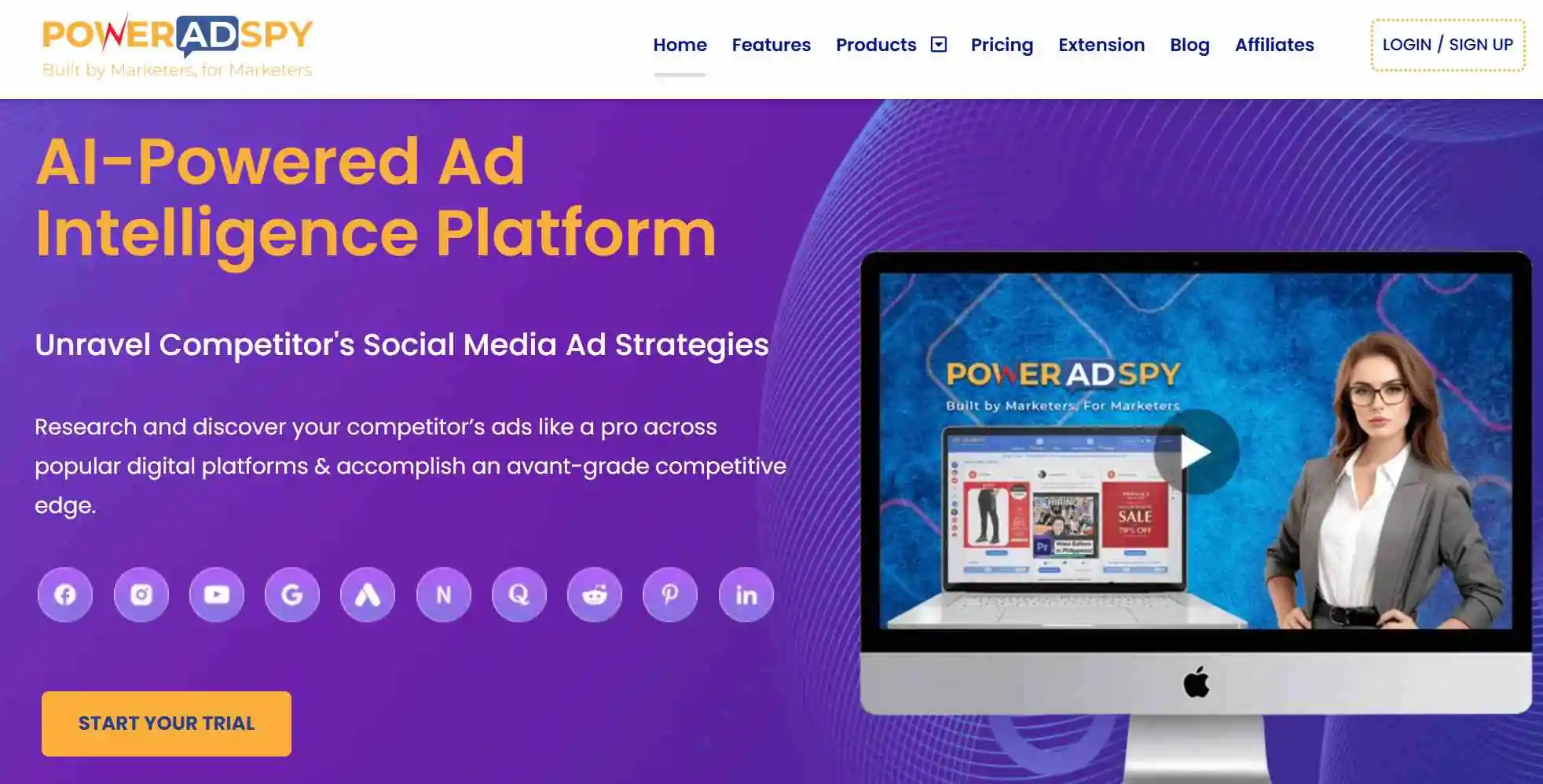 pagina-inicial-da-ferramenta-de-espionagem-poweradspy