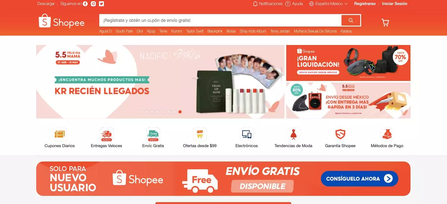 pantalla-de-inicio-de-Shopee