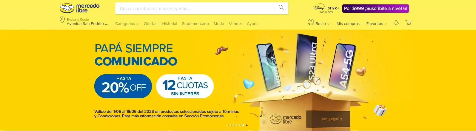 pantalla-de-inicio-del-sitio-de-mercado-libre-con-ofertas-en-telefonos-moviles