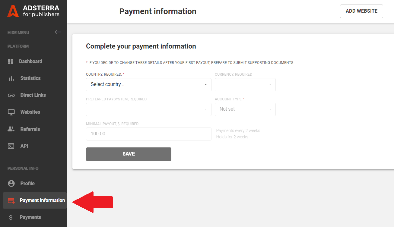 payment-information-page