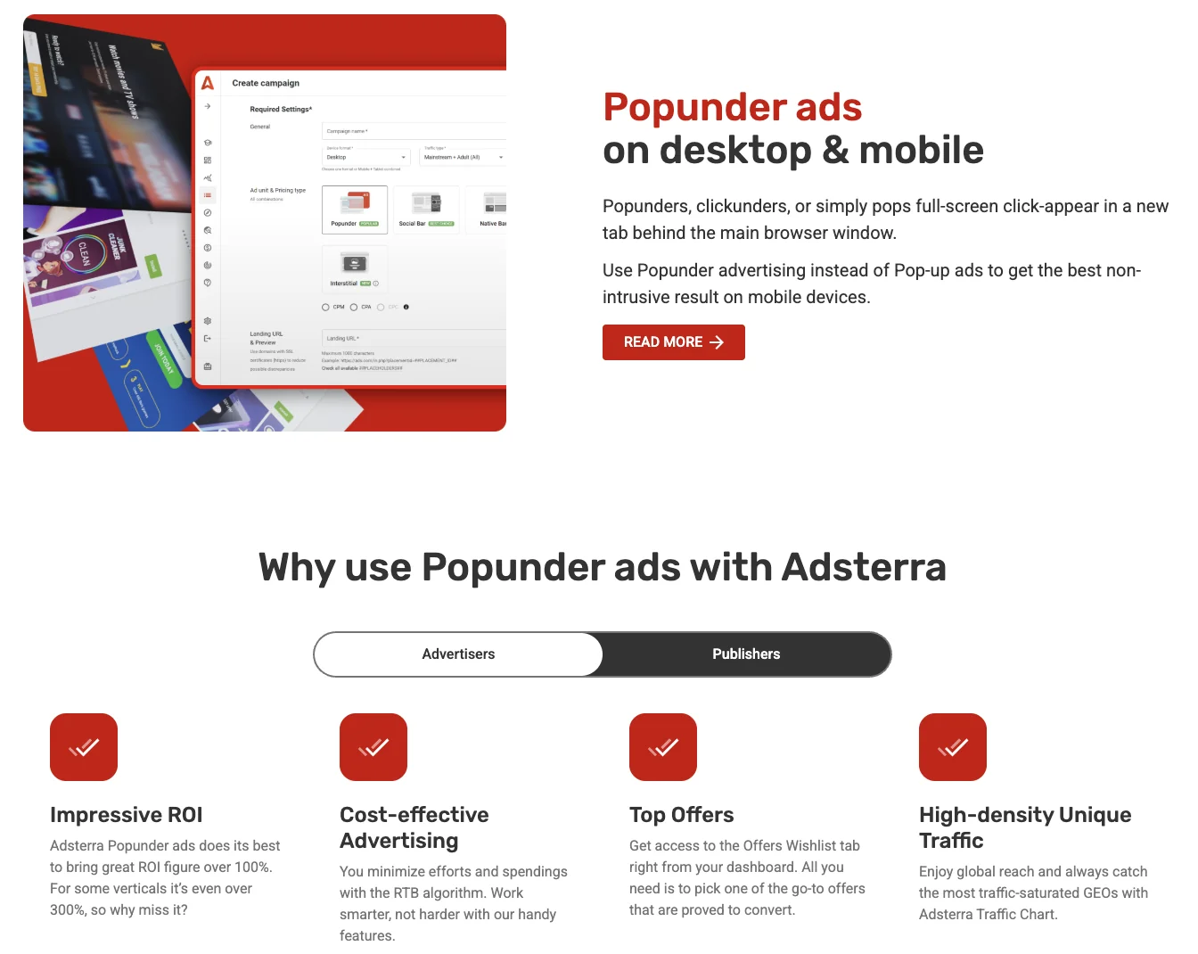 How do you compare pop ad networks?